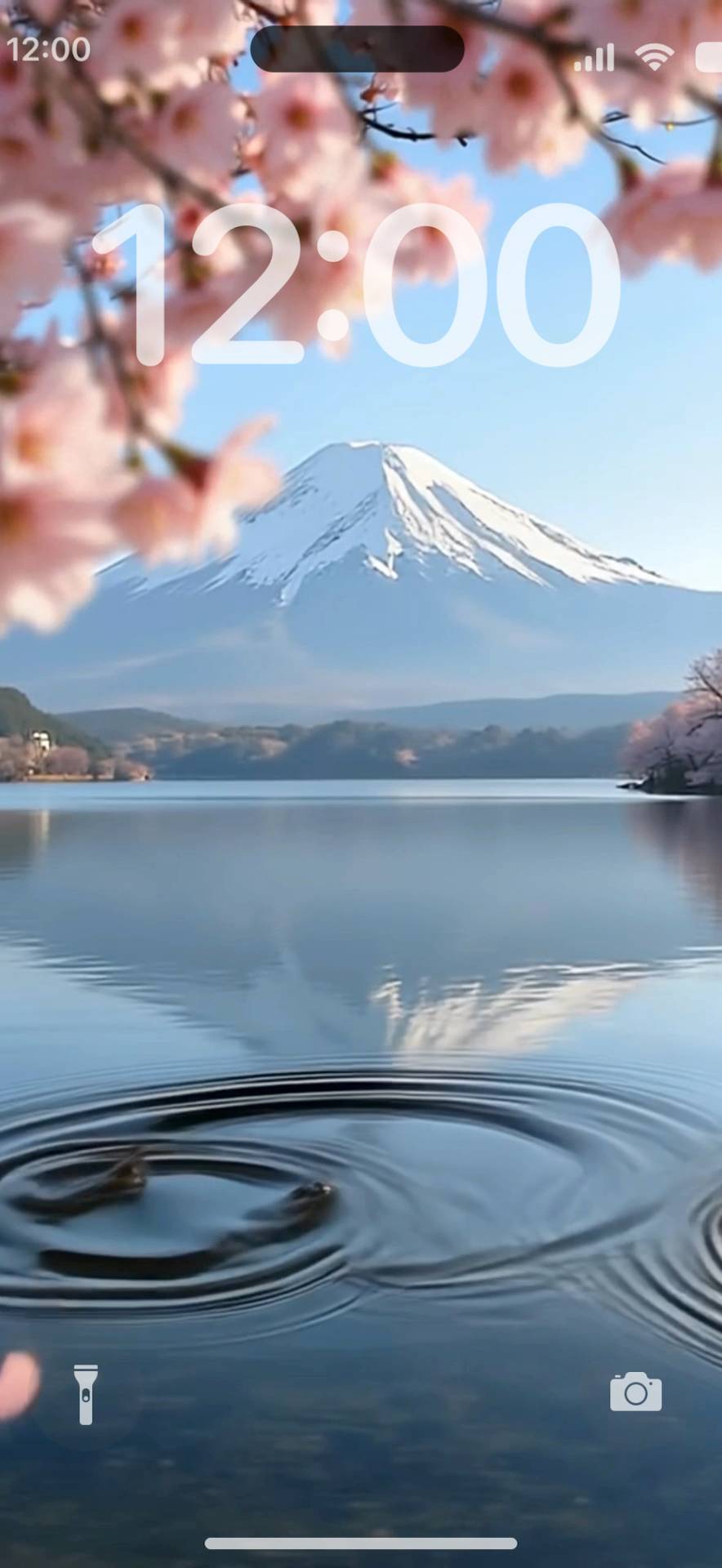 Sakura with mt.fuji Живі шпалери[WkGj6xFgU73g2TC1Kfn5]