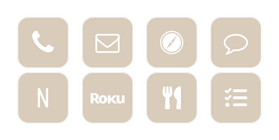 Beige app iconsアプリアイコン[TuFa6DFOg2PuAklxHxUo]