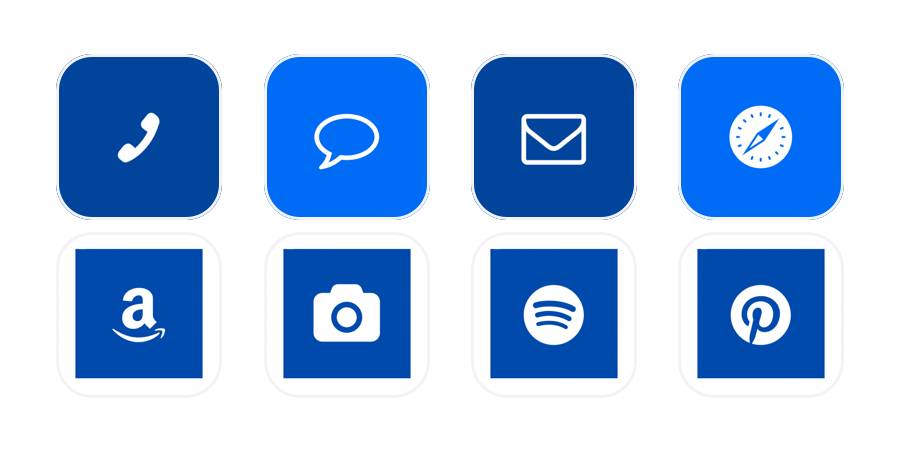 blue simple iconset Пакет значків додатків[LIj4FpHlwCj4KCoRU3cU]