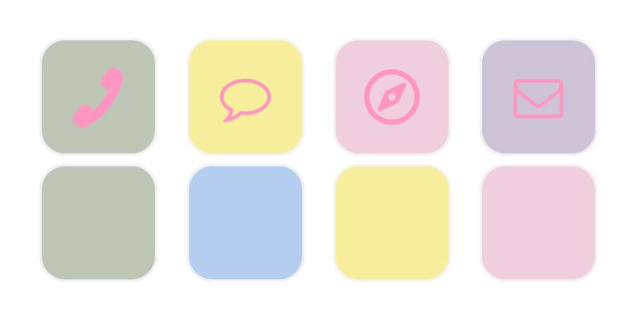 Colorful y2k cute iconpack Апп дүрсний багц[3y214s2byfZkTiOIdMoD]