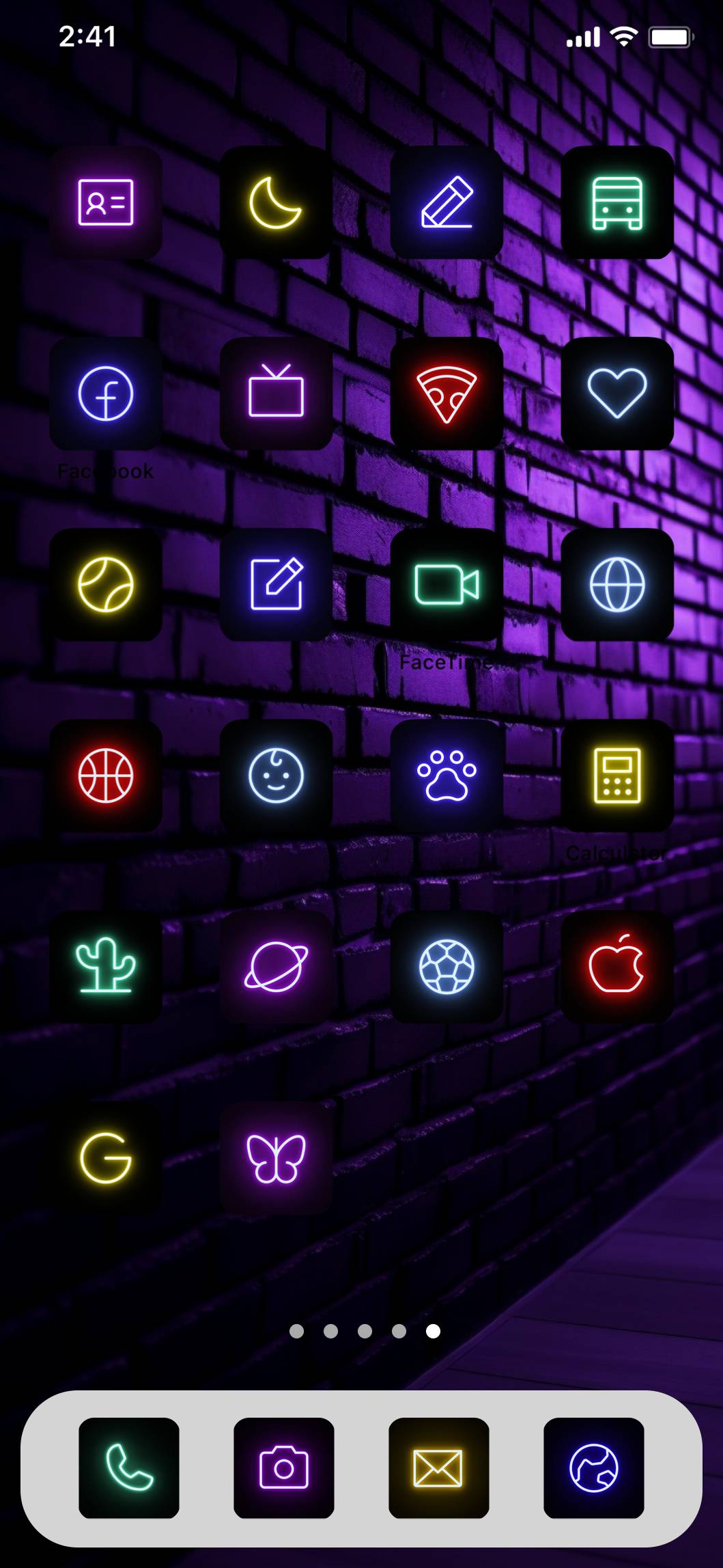 Neon cool home screen themeІдеї для головного екрана[66HZd9zvvw6sQxepySY9]