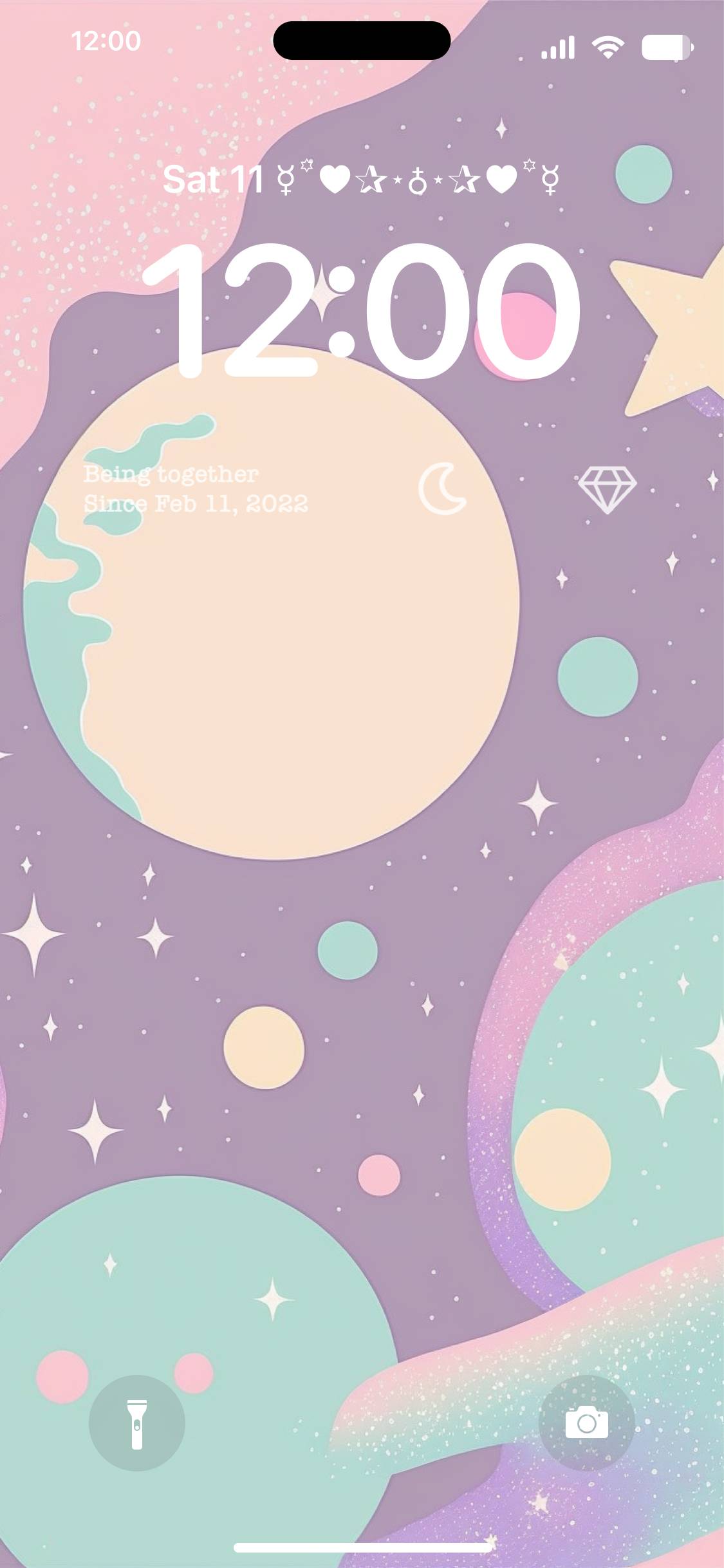pastel color kawaii galaxy Vergrendel scherm[kyx1RwY6itmnA4dsxBYS]