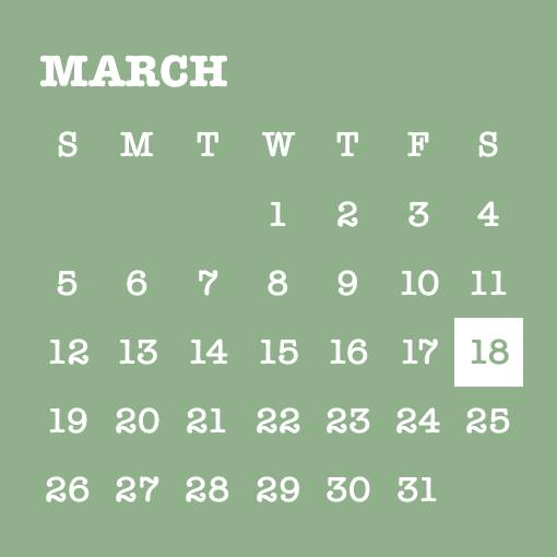 Simple Calendar Widget ideas[lUBWsYXfNXUf2TlKIi9F]