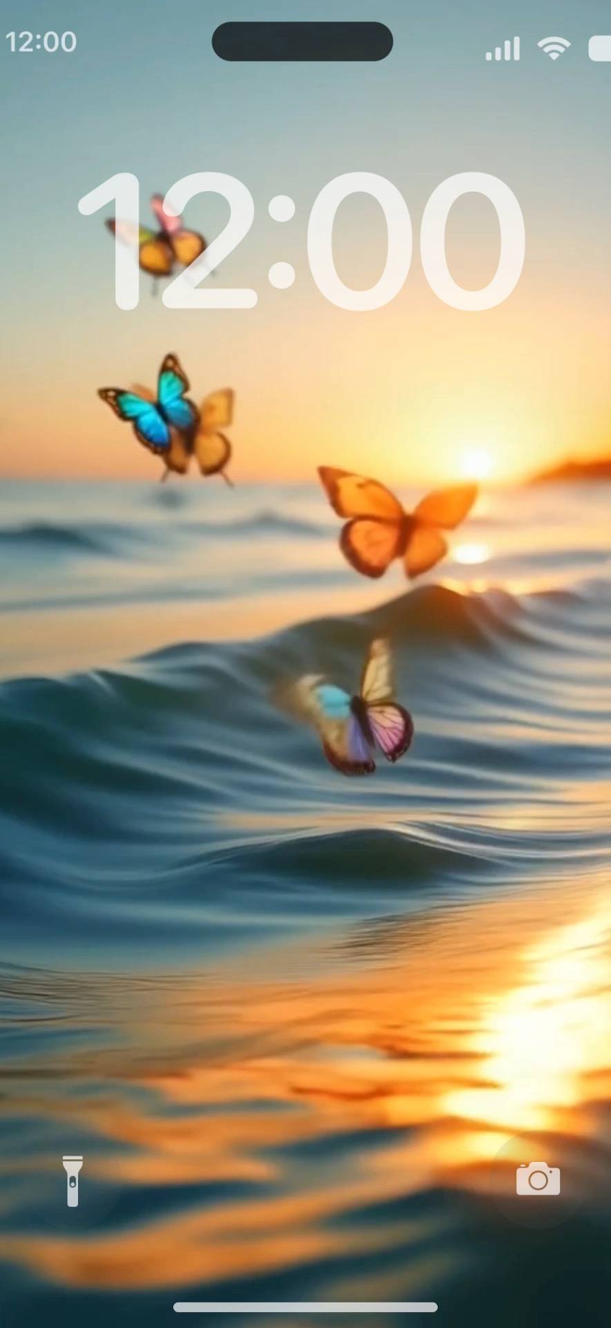 Butterfly & ocean Live Wallpaper[nFQDiukHFus2t014DdiU]