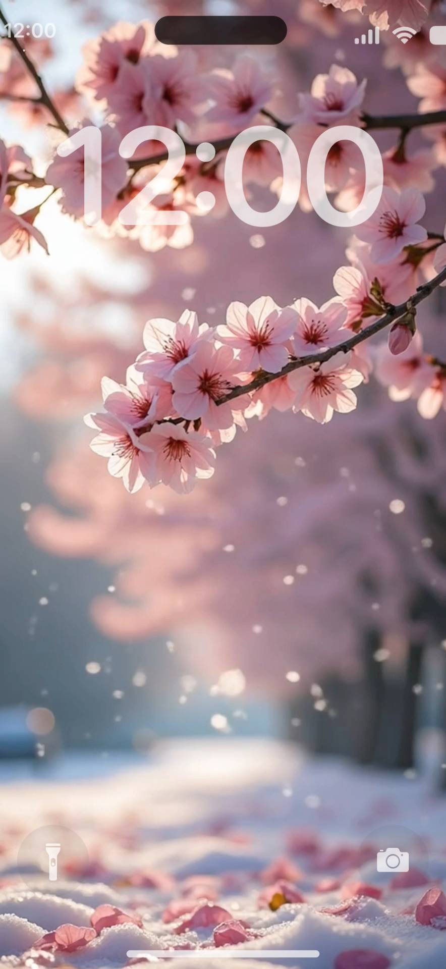 Sakura with snow Canlı duvar kağıdı[uSZed0vcsekrlzaWaQNk]