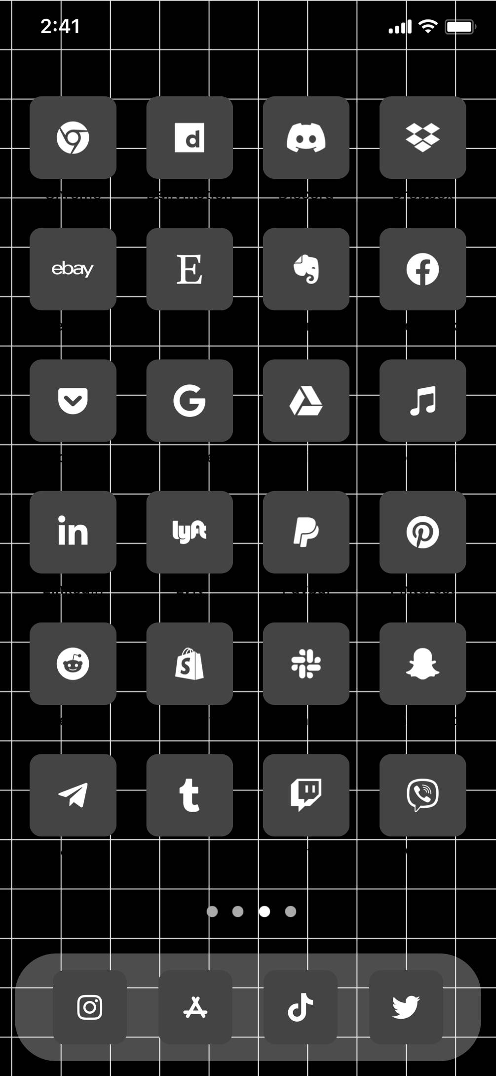 dark gray home screen themeIdeje za početni zaslon[GSJeMD27UgvdZWXlMNkB]