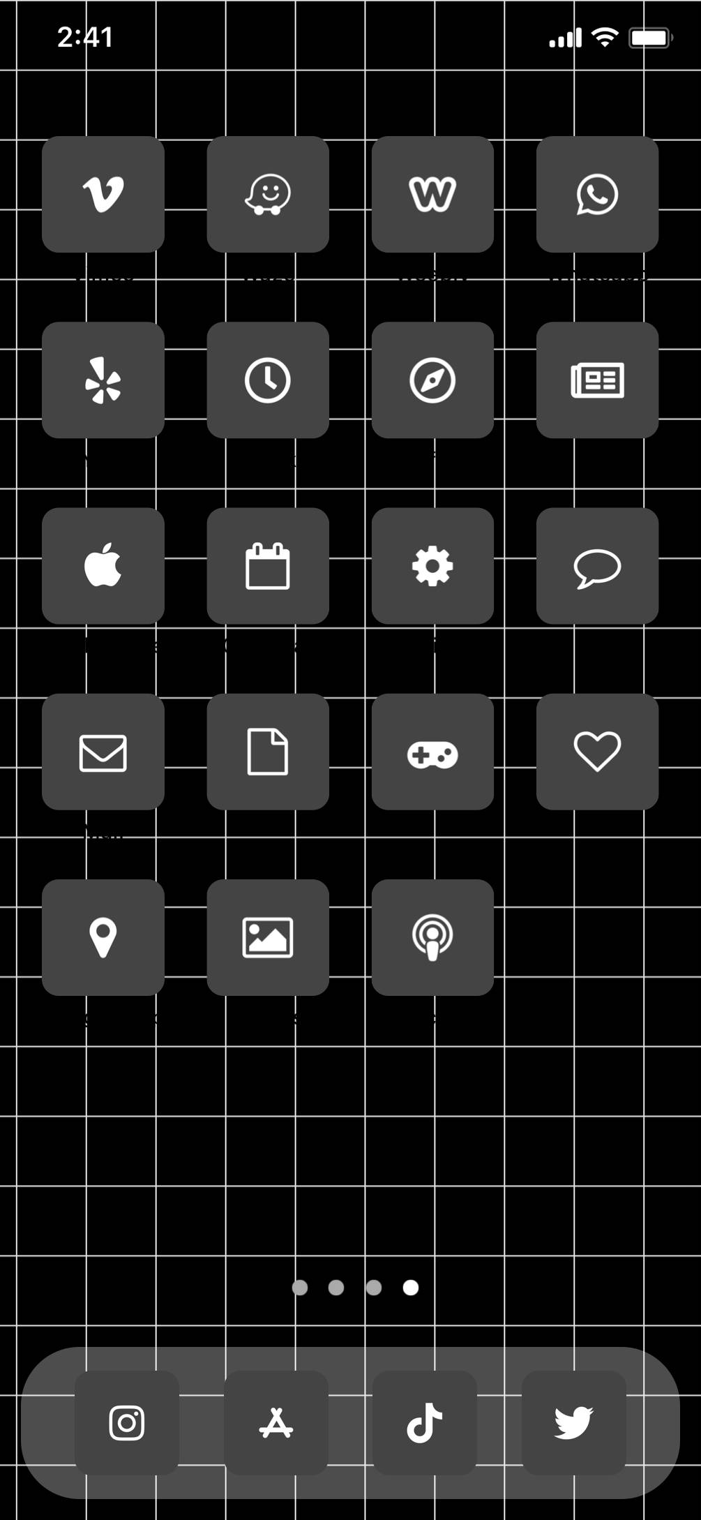 dark gray home screen themeأفكار الشاشة الرئيسية[GSJeMD27UgvdZWXlMNkB]