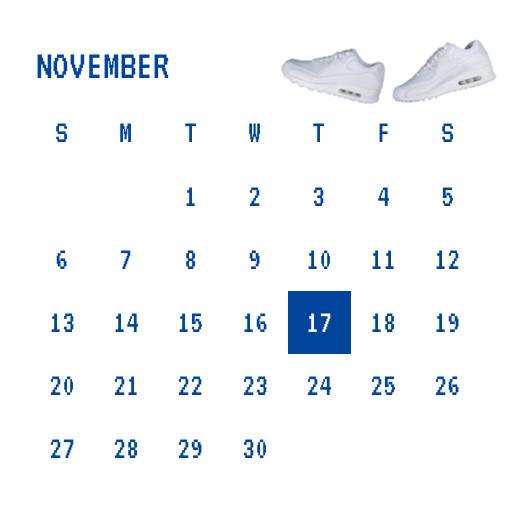 Blue Calendar Widget ideas