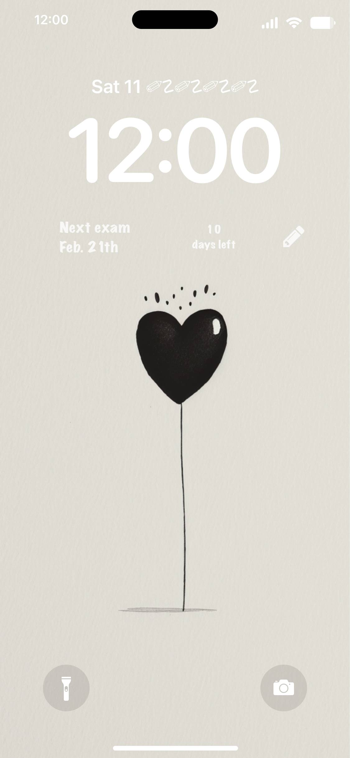 black simple heart balloon Blocca schermo[MfHj82n9iFVFXkkSYciI]