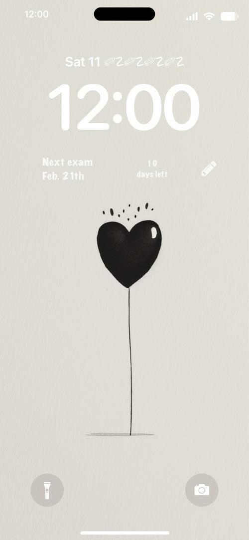 black simple heart balloonVergrendel scherm[MfHj82n9iFVFXkkSYciI]