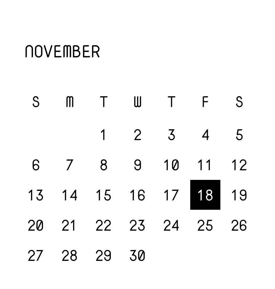 Monotono Calendario Idee widget[MnSRjwR1B9F8dAH8cuLB]