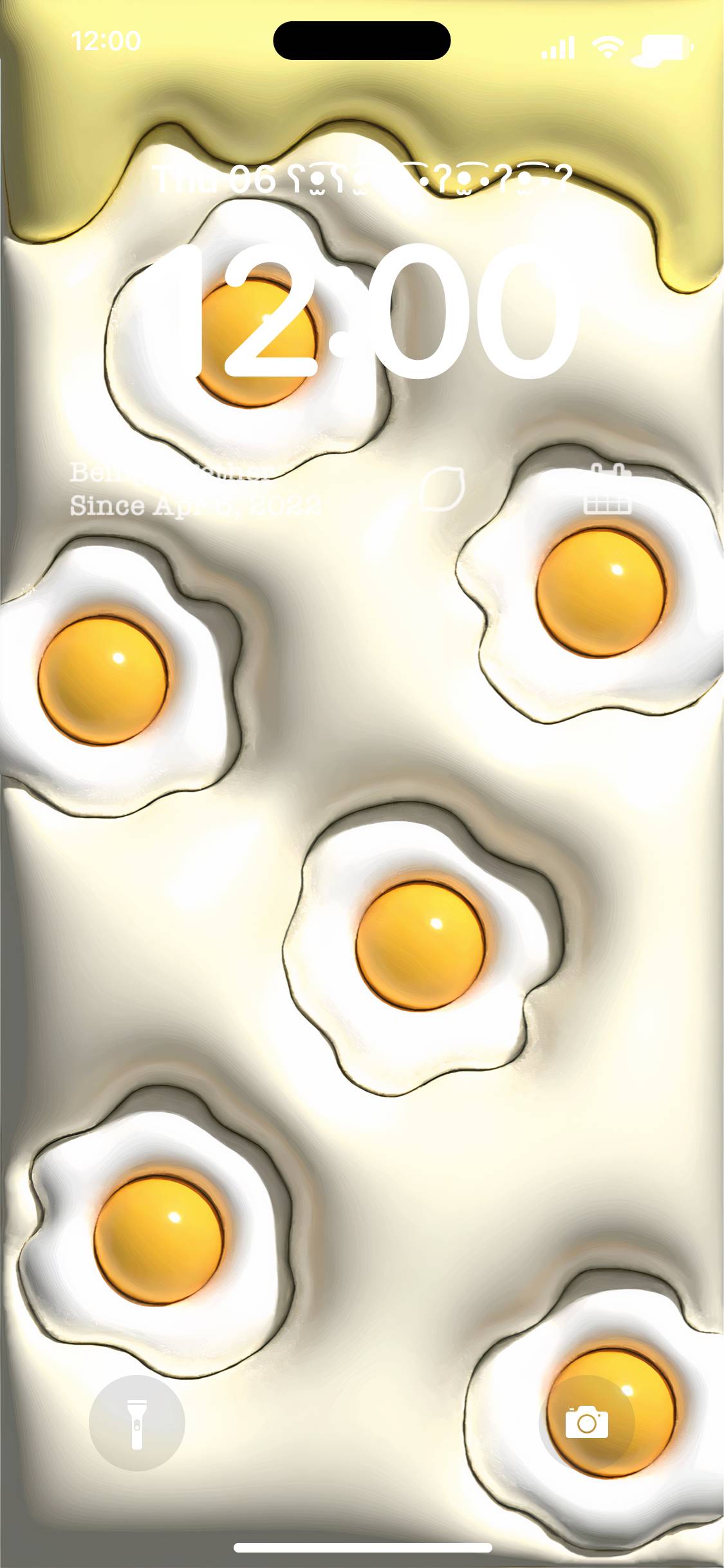 egg & yellow mellow 3d lock screenロック画面[eualikszK603zRo4FHtT]
