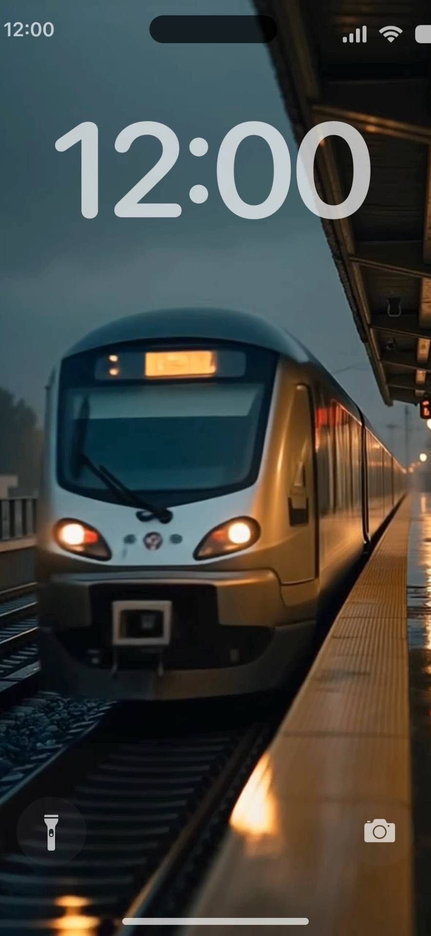 Train @ rainy day Live Wallpaper[w4hnGiIA17eMAT6Xx2SC]