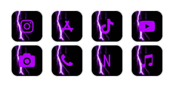 Neon thunder Pack d'icônes d'application[yigXNVXkxwguFza6cQX8]