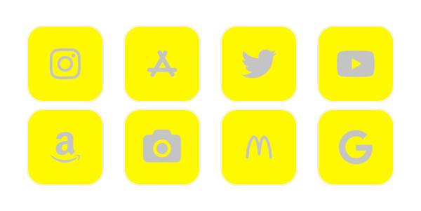 yellow/gray חבילת אייקונים של אפליקציה[WHj8ZCXaHZGRHoCNUKB0]