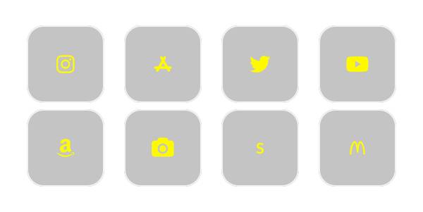 gray/yellow Programos piktogramų paketas[AgG4ufwRrDJIMWfrRTHq]