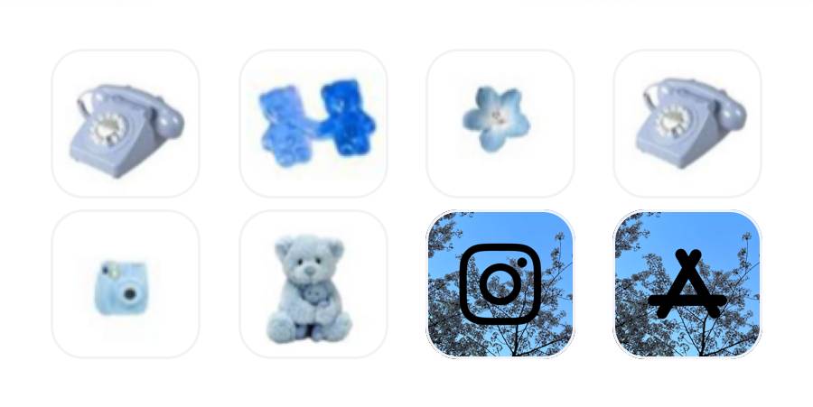 Light blue Pacchetto icone app[E93DSYcWziVAWGK2BO8b]