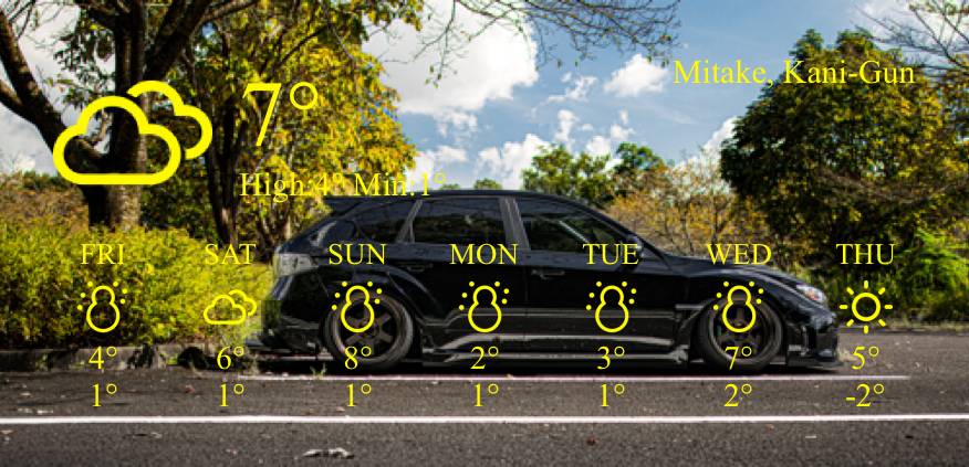 สภาพอากาศ แนวคิดวิดเจ็ต[XH7isF1ixj4J0saZEYyn]