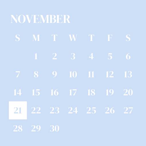 Sky blue widget Календар Ідеї для віджетів[Ct4W48Zs51c3BuNLuaf8]
