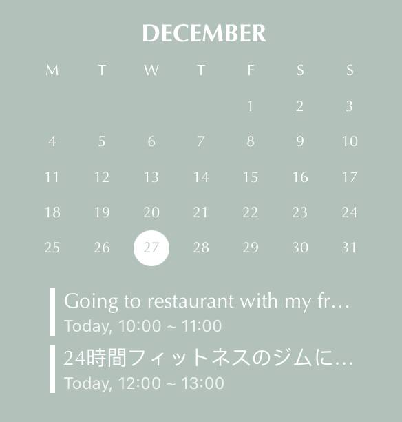 Calendarカレンダーウィジェット[PJhBSGFSWuKAttgCf9HW]