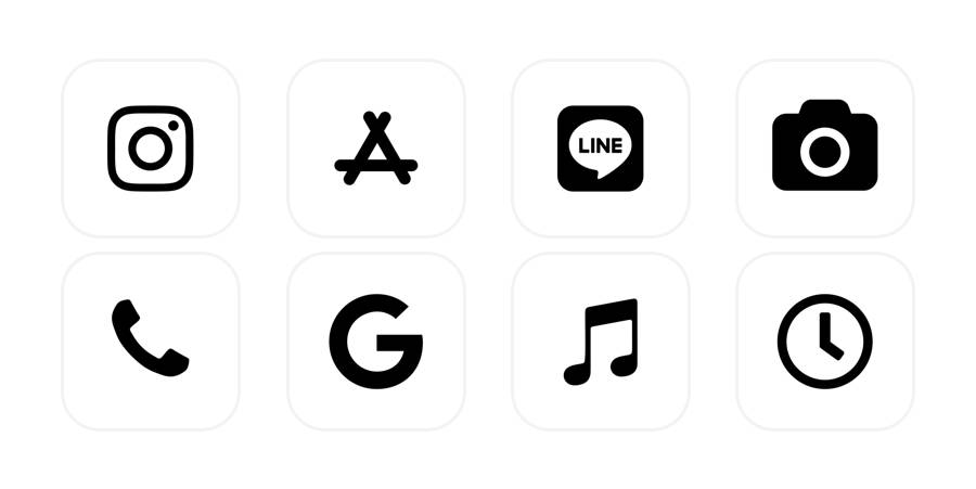 monotone App Icon Pack[HNS47uV31qUeiYeBzkRb]