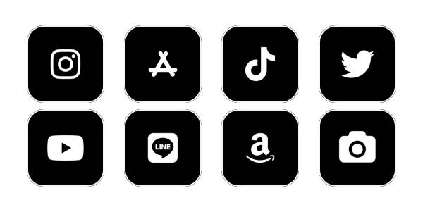 simple black icon App Icon Pack[ig8sbmSAMsRBtqZ49ohb]