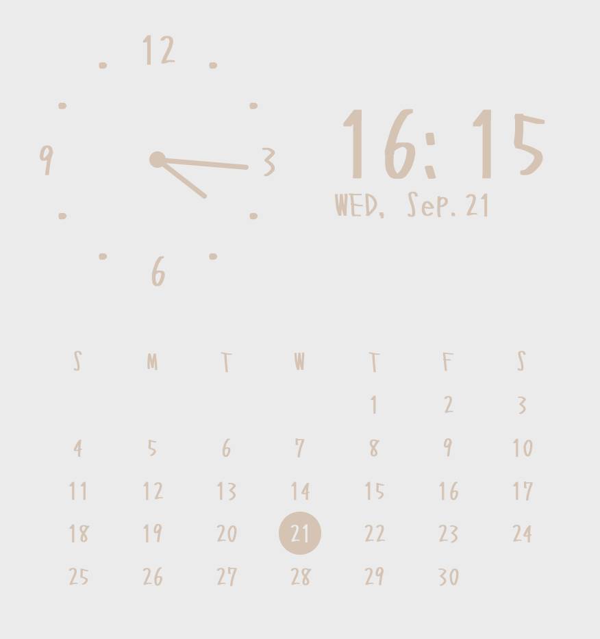 カレンダー Clock Widget ideas[bpFUXTWGK6w6wtp2099Q]
