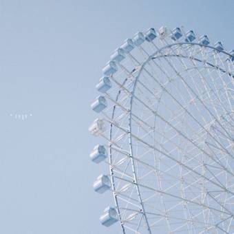 Light Blue Aesthetic - Ferris Wheel រូបថត គំនិតធាតុក្រាហ្វិក[DjaZe6697sJd3hK9GjKj]