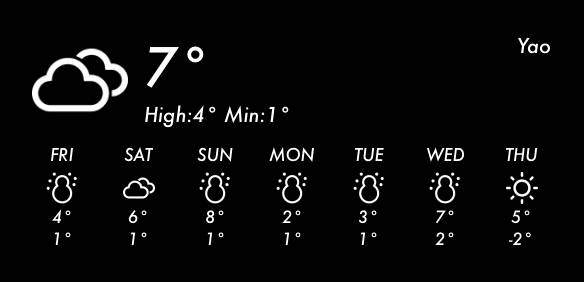 WEATHER สภาพอากาศ แนวคิดวิดเจ็ต[xZy34OjHTa6XaXbjC8rO]