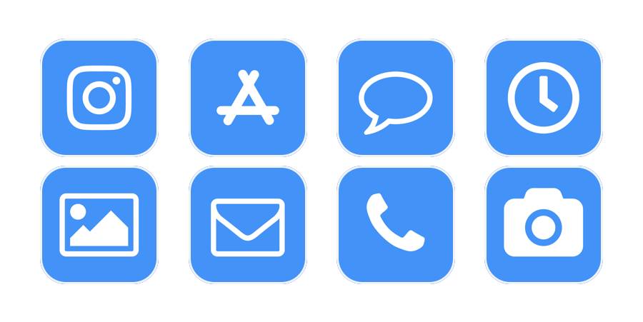 Blue Theme App Icon Pack[2PA6ecXBVYr7biKuDPrI]