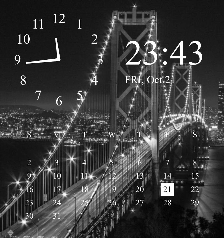 Horloge Idées de widgets[hXJCEe6tSwtgcKf1Y2lu]