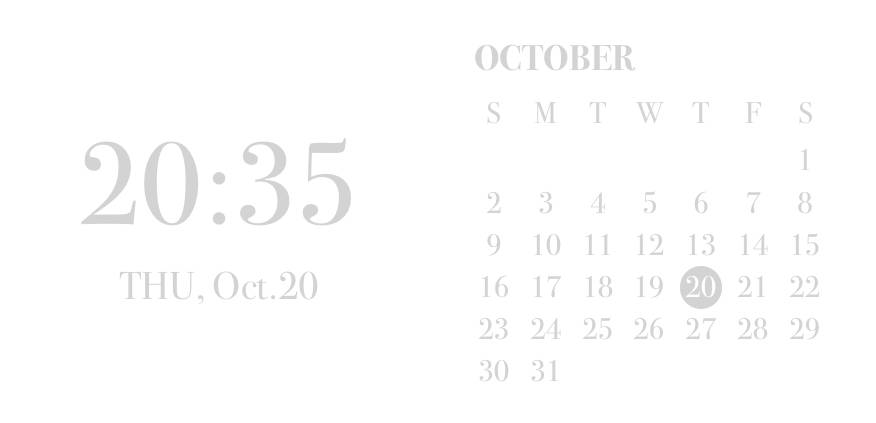 clock&calendar widget Calendrier Idées de widgets[u4BBxRd8YBcOquwdAAfQ]