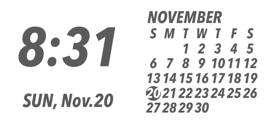 Calendario Idee widget[b1oQQ2m39Bm6Sn83aR6j]