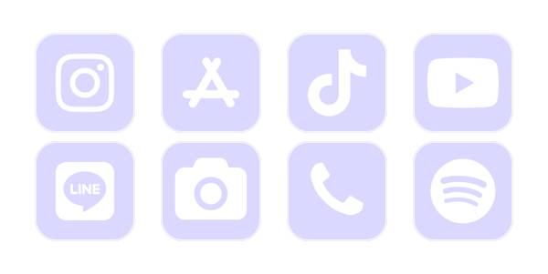むらさきpurpleムラサキ紫 App-pictogrampakket[ZqtxZMqp3smig5hc271F]