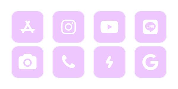 アプリ　purple Pacote de ícones de aplicativos[8MnwqLyRDnsN0oqxGUKh]