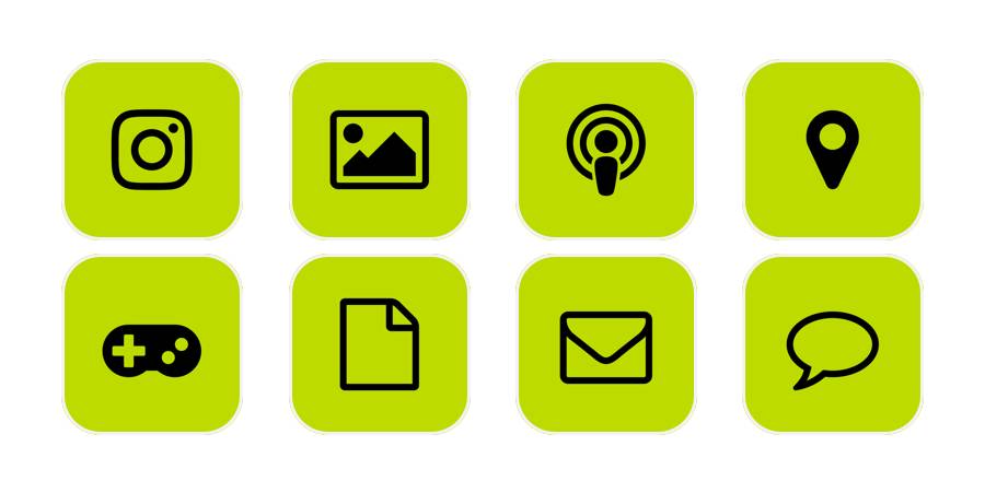 green Pacchetto icone app[zpGEB2abubPoQT8lY3rN]