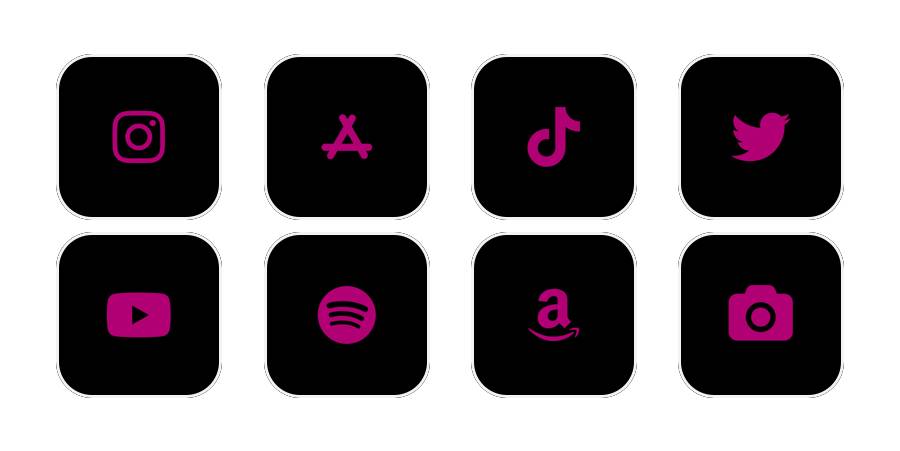 pink mini Pakiet ikon aplikacji[rTCbLMLD9Q2Mmp430JUl]
