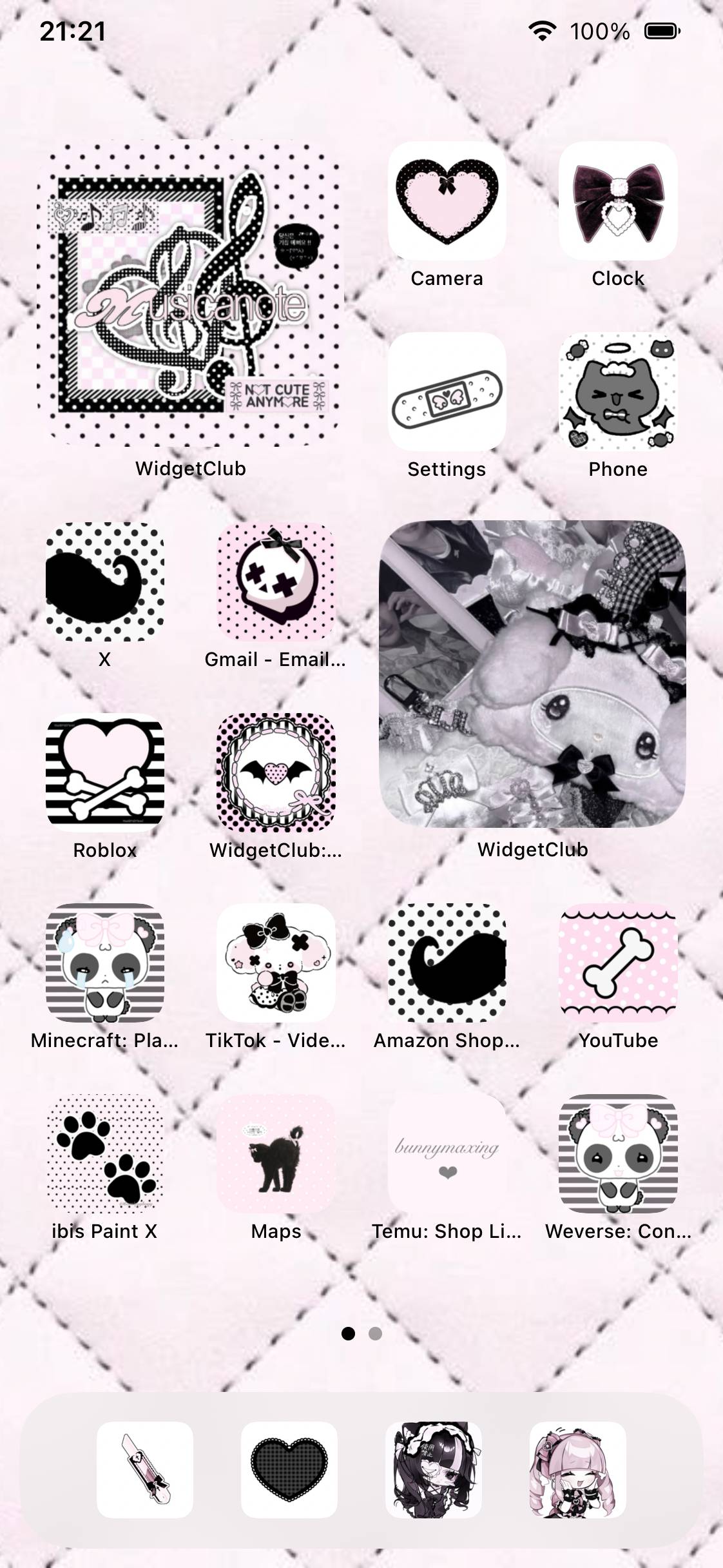 Goth Jirai Kei Pink black Cutecore Cute KawaiiHome Screen ideas[oI1Ks0ar6QrLaW7Y0Jb2]