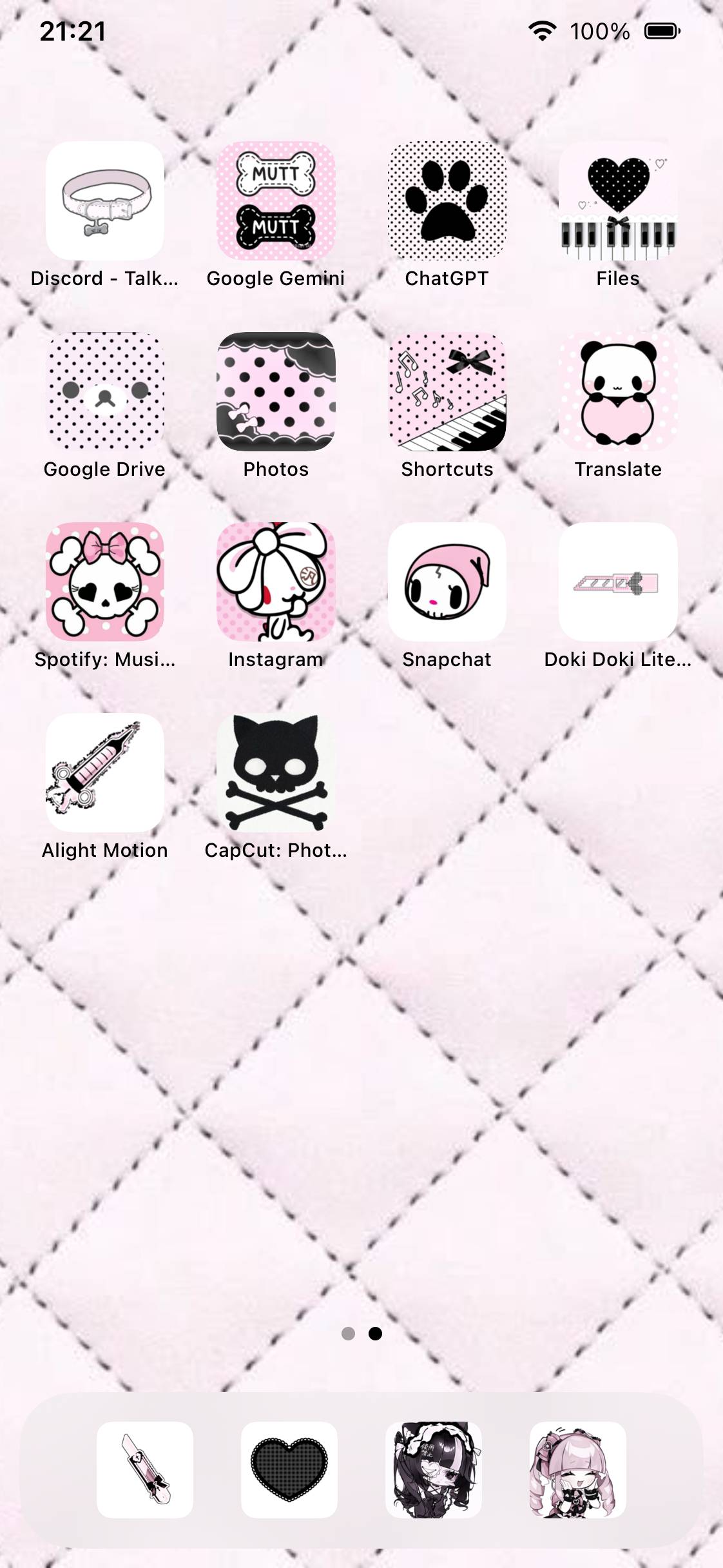 Goth Jirai Kei Pink black Cutecore Cute KawaiiHome Screen ideas[oI1Ks0ar6QrLaW7Y0Jb2]