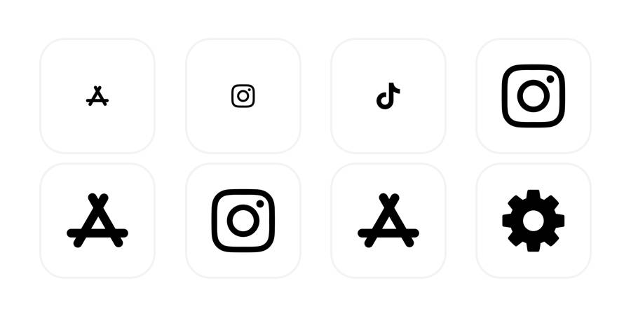 シンプル App Icon Pack[CajTYLpioYNKfHvuo4qm]