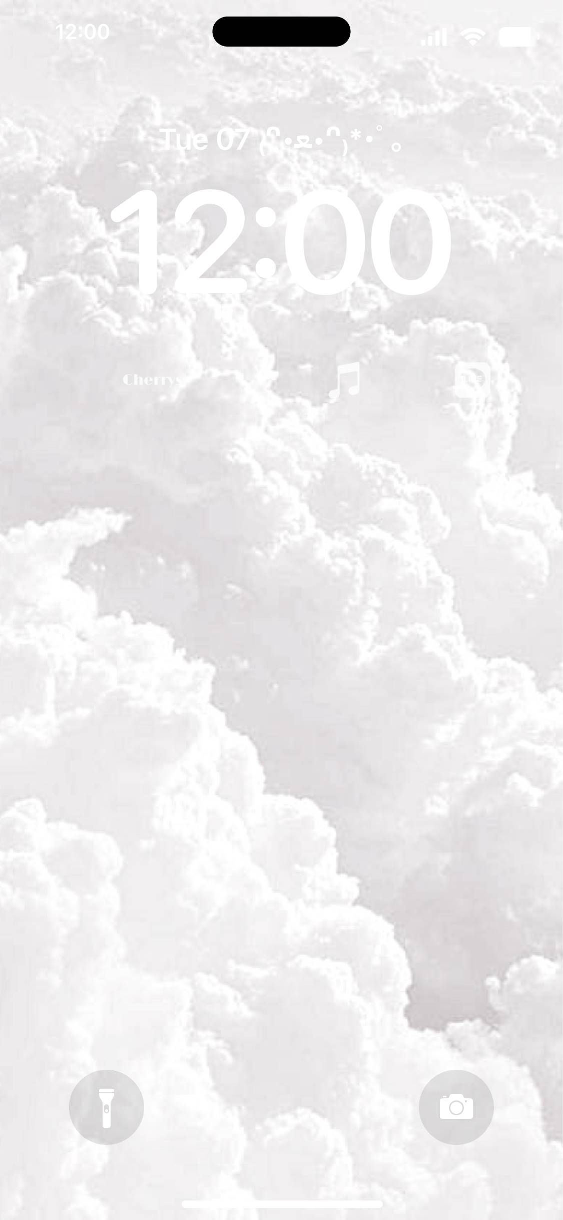 雲の上の壁紙☁️ロック画面