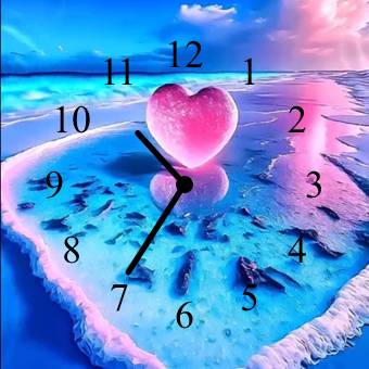 Purple Heart Horloge Idées de widgets[dDfcDOGjcI8ru6kpMxqu]