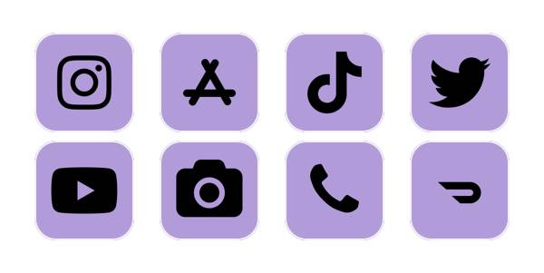 Purple Aesthetic Icon Pack Programos piktogramų paketas[1KG96C2kIWbTNGN8EQev]