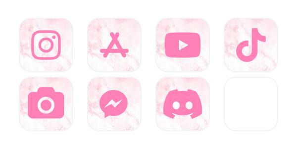 Pink Marble Icons Апп дүрсний багц[0OtGizVrjWV3yvtZIehD]