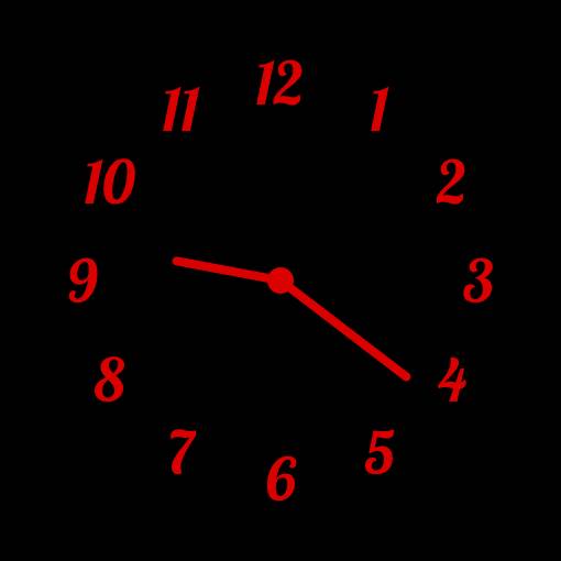 赤黒 Clock Widget ideas[Zfbey4J15tZsPrOEtVNL]