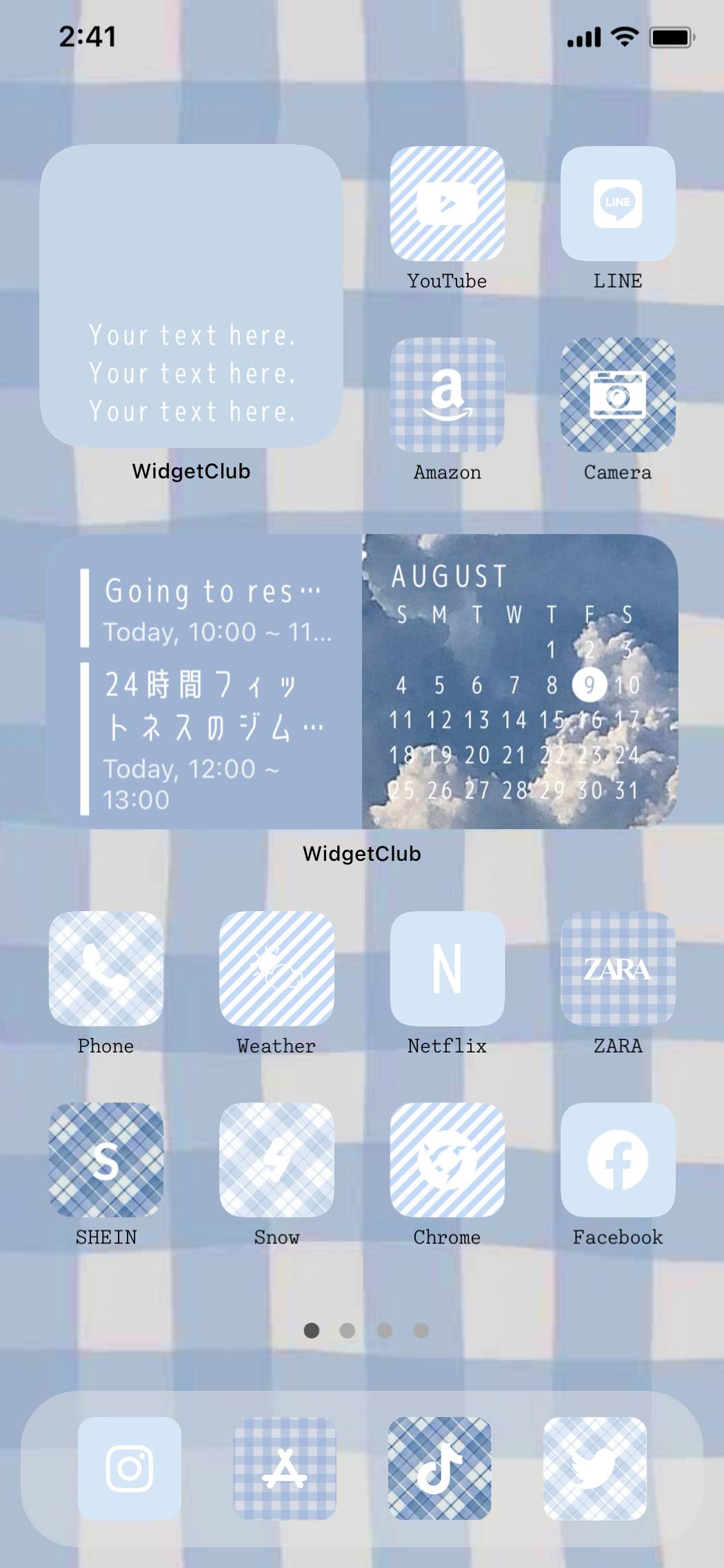 🫐Pastel Blue☁️Ý tưởng màn hình chính[bM7IVCxOiRr7kVREL1Pu]