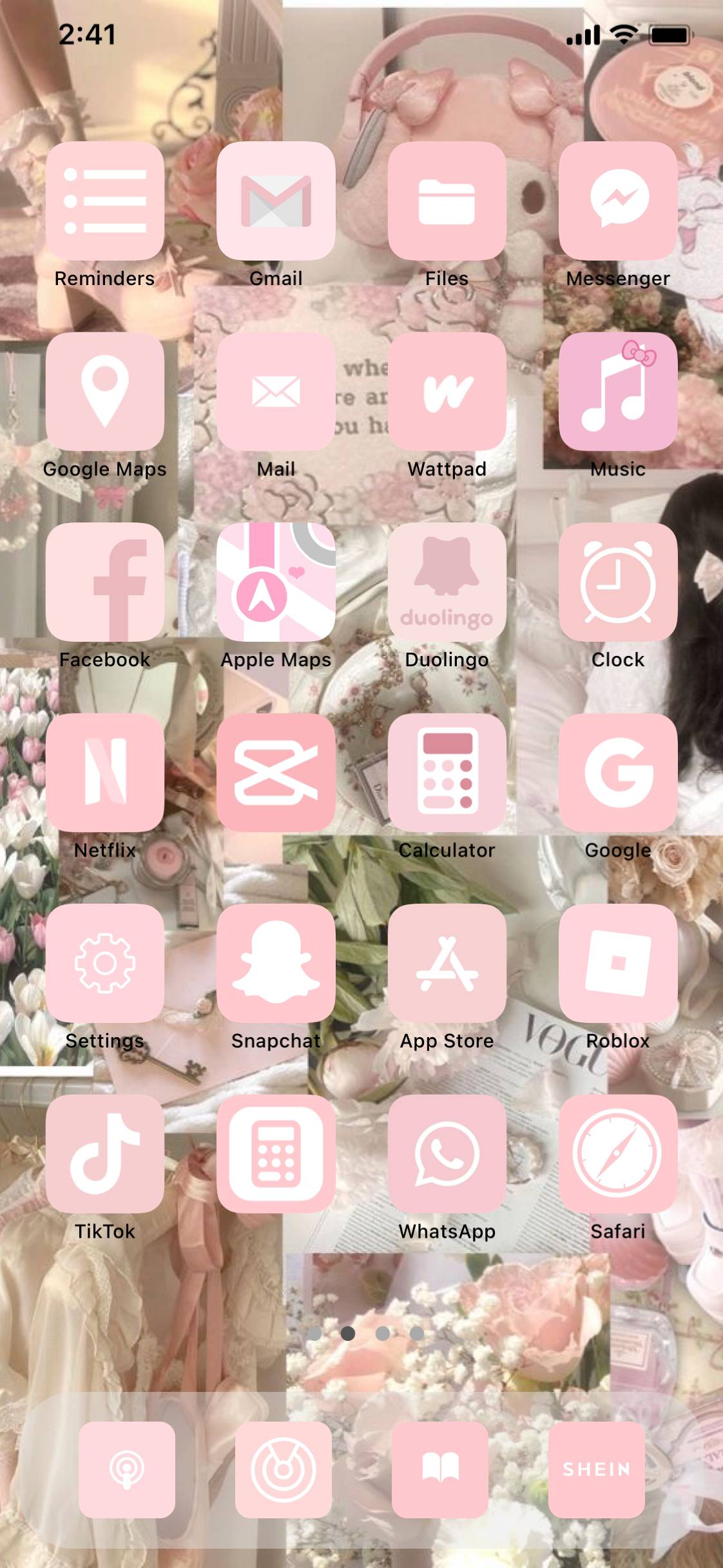 Pink aesthetic icons, widgets and wallpapersსაწყისი ეკრანის იდეები[h4bp7iNGgrLWwjpDcUSN]