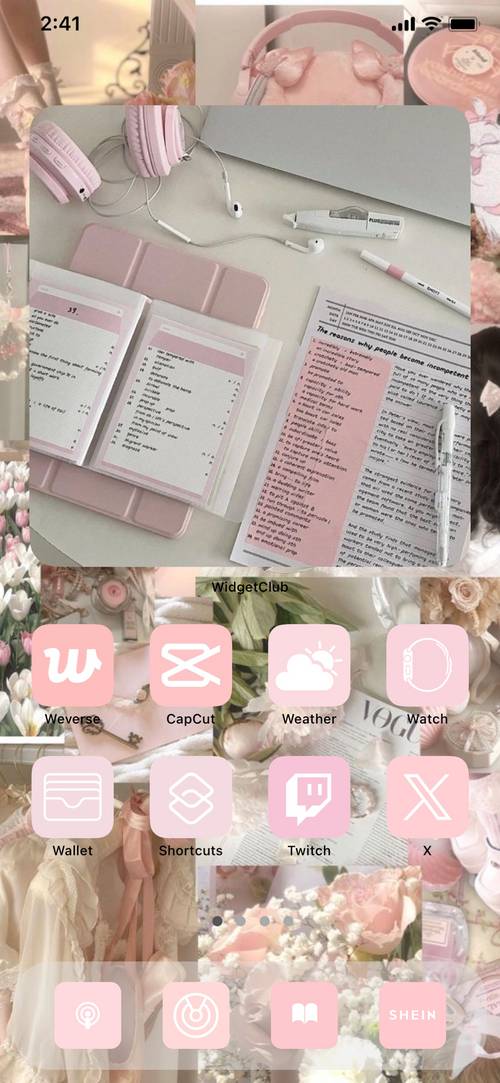 Pink aesthetic icons, widgets and wallpapers Pomysły na ekran główny[h4bp7iNGgrLWwjpDcUSN]