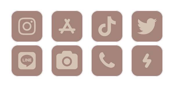 茶色 App Icon Pack[fbxD9PRdmxaJoUT5HoBE]