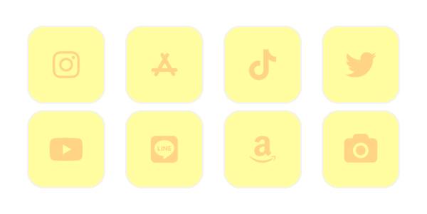 黄色 App Icon Pack[lDleg8i1HaA7Xxw0xf0x]